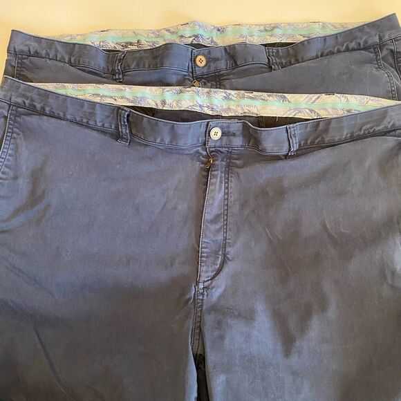2 - Tommy Hilfiger Mens Chino Shorts Size 48R Navy Blue - Picture 1 of 9